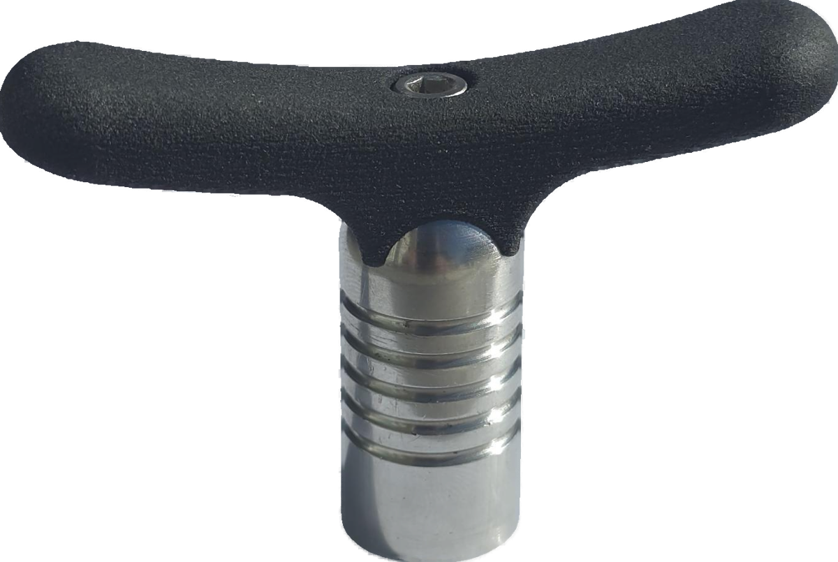 Black nylon GripFix palm handle